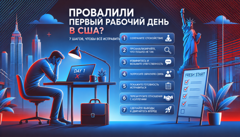 Провалили Первый Рабочий День В Сша? 7 Шагов, Чтобы Всё Исправить