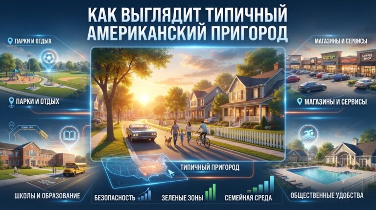 Как Выглядит Типичный Американский Пригород